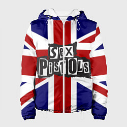 Куртка с капюшоном женская Sex Pistols UK, цвет: 3D-белый