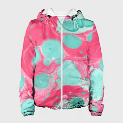Женская куртка Watercolor: Pink & Turquoise