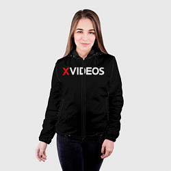 Куртка с капюшоном женская XVideos, цвет: 3D-черный — фото 2