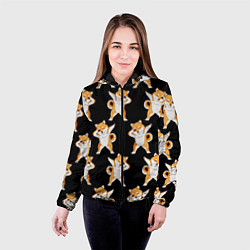 Куртка с капюшоном женская Foxes Dab, цвет: 3D-черный — фото 2