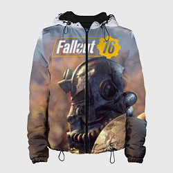 Куртка с капюшоном женская Fallout 76, цвет: 3D-черный