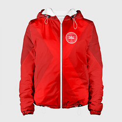 Куртка с капюшоном женская Denmark Team WC 2018, цвет: 3D-белый