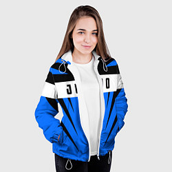 Куртка с капюшоном женская Judo Fighter, цвет: 3D-белый — фото 2