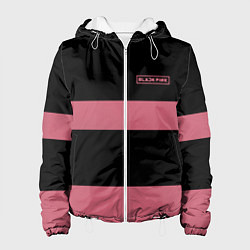 Куртка с капюшоном женская Black Pink: Logo, цвет: 3D-белый