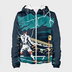 Куртка с капюшоном женская Ronaldo lightning, цвет: 3D-белый