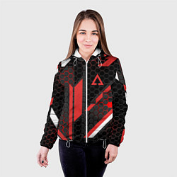 Куртка с капюшоном женская CS:GO CYREX CARBON, цвет: 3D-белый — фото 2