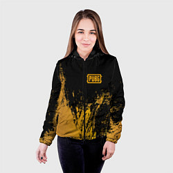 Куртка с капюшоном женская PUBG: Yellow Colour, цвет: 3D-черный — фото 2