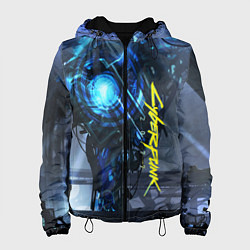 Куртка с капюшоном женская Cyberpunk 2077, цвет: 3D-черный