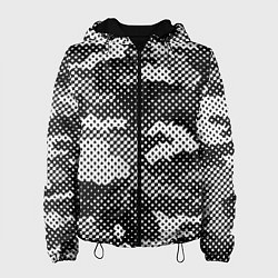 Женская куртка Черный камуфляж