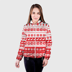 Куртка с капюшоном женская Dota 2: NY Pattern, цвет: 3D-белый — фото 2