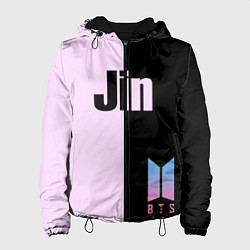 Куртка с капюшоном женская BTS Jin, цвет: 3D-черный