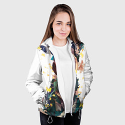 Куртка с капюшоном женская My Hero Academia парни с цветами, цвет: 3D-белый — фото 2