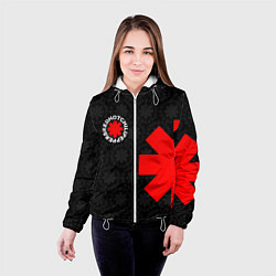 Куртка с капюшоном женская RED HOT CHILI PEPPERS, цвет: 3D-белый — фото 2