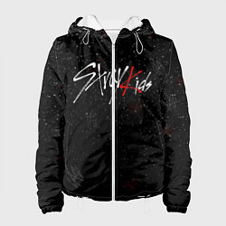 Куртка с капюшоном женская STRAY KIDS, цвет: 3D-белый