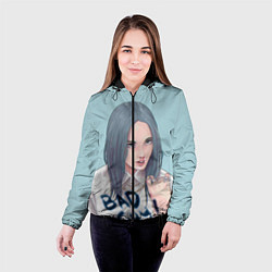 Куртка с капюшоном женская Billie Eilish: Bad Guy, цвет: 3D-черный — фото 2