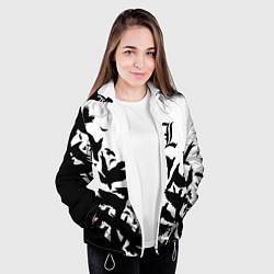 Куртка с капюшоном женская L letter bird, цвет: 3D-белый — фото 2