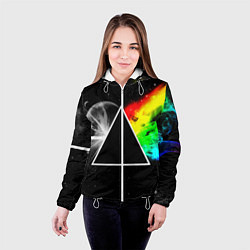 Куртка с капюшоном женская PINK FLOYD, цвет: 3D-белый — фото 2