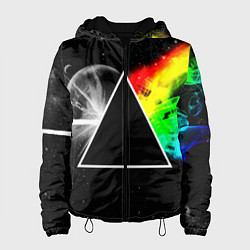 Куртка с капюшоном женская PINK FLOYD, цвет: 3D-черный