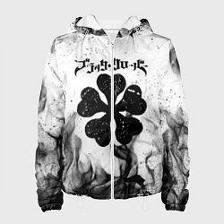 Куртка с капюшоном женская ЧЁРНЫЙ КЛЕВЕР, цвет: 3D-белый