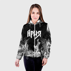 Куртка с капюшоном женская АРИЯ, цвет: 3D-белый — фото 2