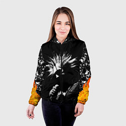 Куртка с капюшоном женская Король и Шут Анархия спина, цвет: 3D-черный — фото 2