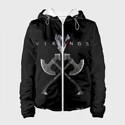 Куртка с капюшоном женская Vikings, цвет: 3D-белый