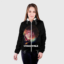 Куртка с капюшоном женская UNDERTALE, цвет: 3D-белый — фото 2