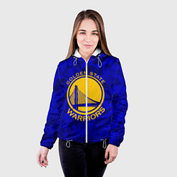 Куртка с капюшоном женская GOLDEN STATE WARRIORS, цвет: 3D-белый — фото 2