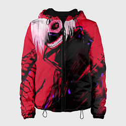 Куртка с капюшоном женская Токийский Гуль, цвет: 3D-черный