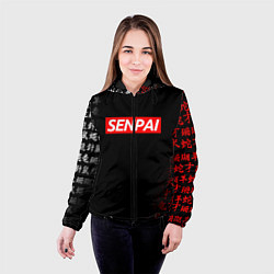 Куртка с капюшоном женская СЕМПАЙ - SENPAI, цвет: 3D-черный — фото 2