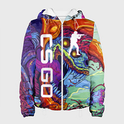 Куртка с капюшоном женская CS GO HYPERBEAST, цвет: 3D-белый