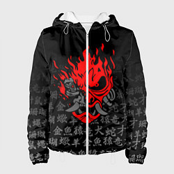 Куртка с капюшоном женская CYBERPUNK 2077 KEANU REEVES, цвет: 3D-белый