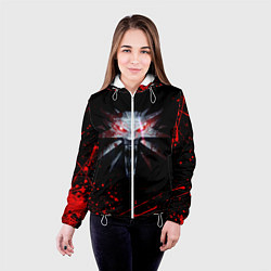 Куртка с капюшоном женская ВЕДЬМАК, цвет: 3D-белый — фото 2