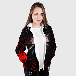 Куртка с капюшоном женская ВЕДЬМАК, цвет: 3D-белый — фото 2