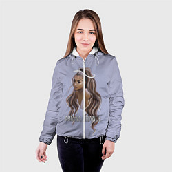 Куртка с капюшоном женская Ariana Grande Ариана Гранде, цвет: 3D-белый — фото 2