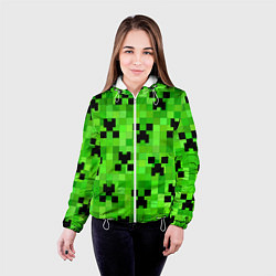 Куртка с капюшоном женская MINECRAFT, цвет: 3D-белый — фото 2
