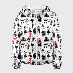 Куртка с капюшоном женская Banksy, цвет: 3D-белый