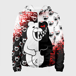 Куртка с капюшоном женская MONOKUMA, цвет: 3D-белый