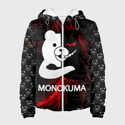 Куртка с капюшоном женская MONOKUMA, цвет: 3D-белый
