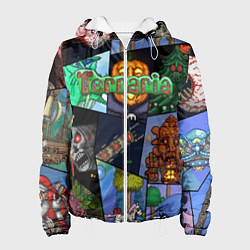Куртка с капюшоном женская Terraria, цвет: 3D-белый