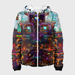 Куртка с капюшоном женская Terraria, цвет: 3D-белый