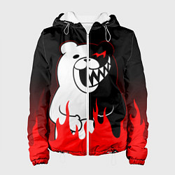 Куртка с капюшоном женская MONOKUMA, цвет: 3D-белый