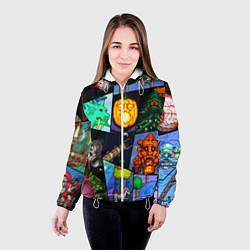 Куртка с капюшоном женская Terraria allpic, цвет: 3D-белый — фото 2