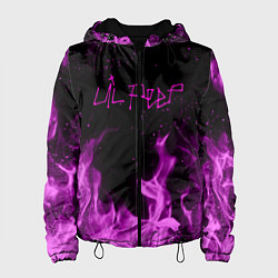 Куртка с капюшоном женская LIL PEEP FIRE, цвет: 3D-черный