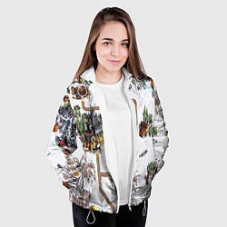 Куртка с капюшоном женская Heroes of Might and Magic, цвет: 3D-белый — фото 2