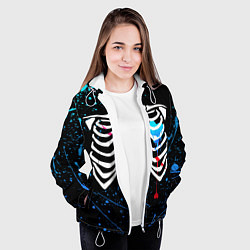 Куртка с капюшоном женская UNDERTALE, цвет: 3D-белый — фото 2