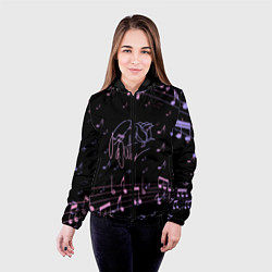 Куртка с капюшоном женская ТИКТОКЕР - PAYTON MOORMEIE, цвет: 3D-черный — фото 2