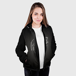 Куртка с капюшоном женская ТИКТОКЕР - PAYTON MOORMEIE, цвет: 3D-черный — фото 2
