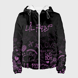 Куртка с капюшоном женская LIL PEEP, цвет: 3D-белый