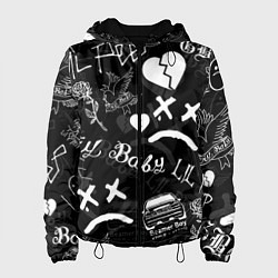 Куртка с капюшоном женская LIL PEEP, цвет: 3D-черный